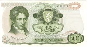 500 kroner 1985 A.7005874. Kv.01