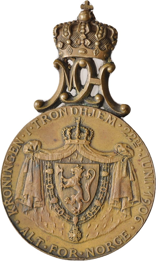 Kroningsmedaljen Haakon VII i bronse. Kv.01