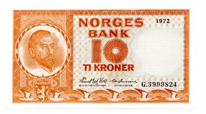 10 kroner 1972 G