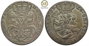 24 skilling 1759 Frederik V. Kv.01
