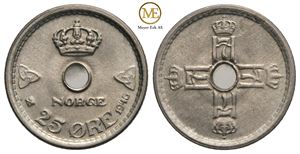 25 øre 1946 Haakon VII. Kv.0