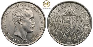 2 Kroner 1908 Haakon VII. Kv.0/01