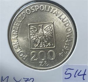 Polen 200 zloty 1974 Kv.0