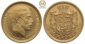 10 kroner 1913 Christian X. Kv.0/01