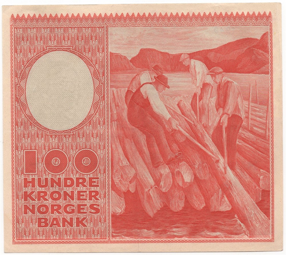 100 kroner 1949 A.1104359 Kv.1+