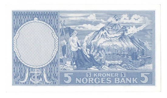 Norge 5 kroner 1962 K kv. 0