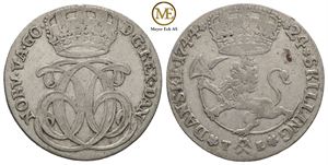 24 skilling 1744 Christian VI. Kv.1/1+