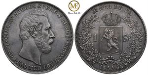 Speciedaler 1865 Carl XIV Johan. Kv.01