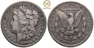 Morgan dollar 1879 CC. Kv.1