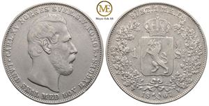 Speciedaler 1867 Carl XV. Kv.1+