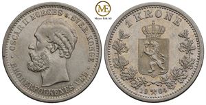 1 krone 1904 Oscar II. Kv.01