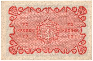 To kroner 1922 No.0211934. Kv.0/01