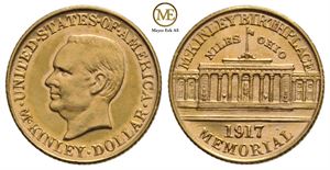 1 dollar 1917 McKinsey memorial. Kv.0