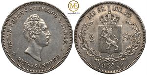 1/2 speciedaler 1846 Oscar I. Kv.01