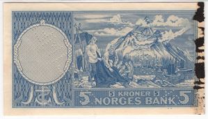 5 kroner 1955 X.0000000. Specimen. Kv.0/01