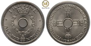 1 krone 1940 Haakon VII. MS66