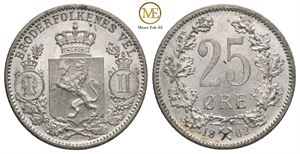 25 øre 1902 Oscar II. Kv.0