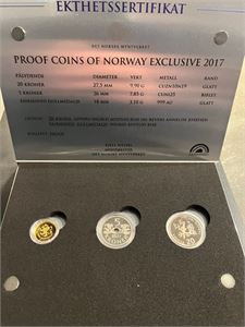 Proof Coins of Norway 2017. Proof