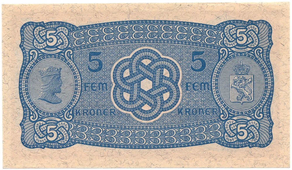 5 kroner 1940 R.8803637. Kv.0/01