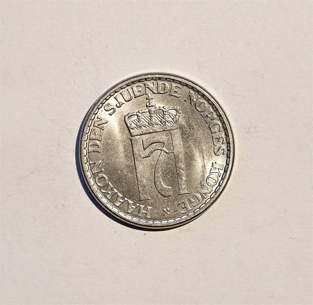 Norge 1 krone 1954 kv. 0