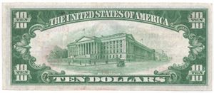 10 dollar The first national bank of Norway. Kv.01