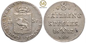 8 skilling 1817 Carl XIII. Kv.01