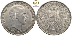 2 kroner 1914 Haakon VII. Kv.01