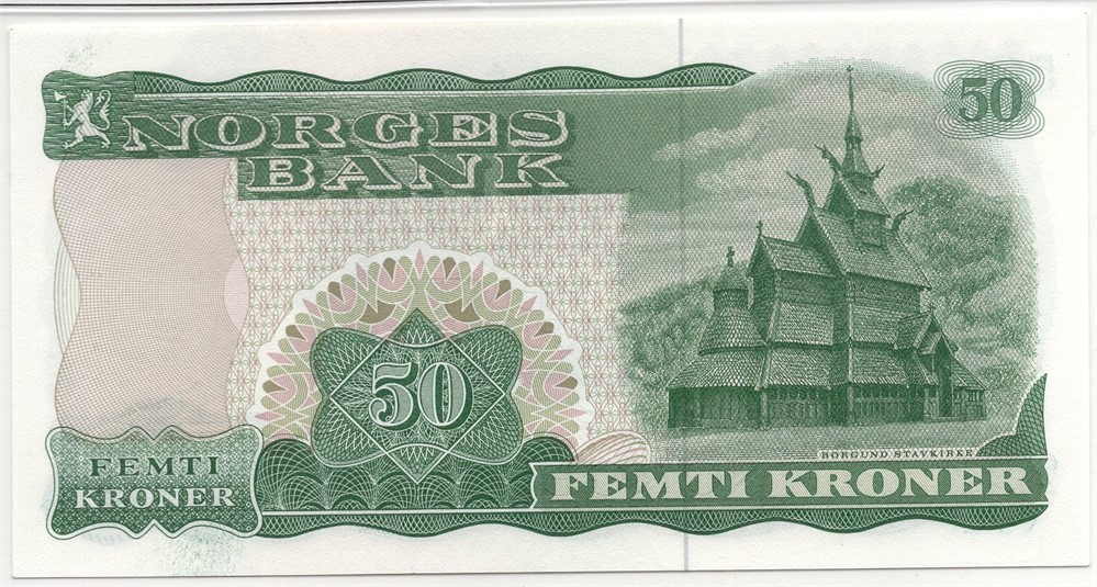 50 kroner 1975 G.7929546. Kv.0