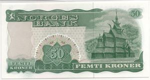 50 kroner 1975 G.7929546. Kv.0
