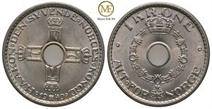 1 krone 1940 Haakon VII. Kv.0