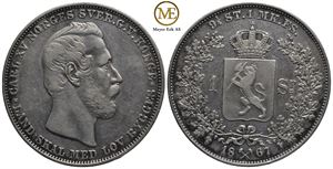 Speciedaler 1867 Carl XIV Johan. Kv.1/1+