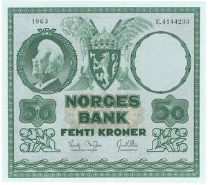 50 kroner 1963 E.4144233. Kv.0