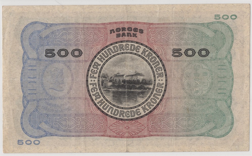 500 kroner 1941 A.0340180. Kv.1/1+