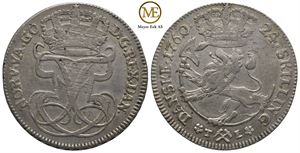 24 skilling 1760 Frederik V. Kv.1+/01