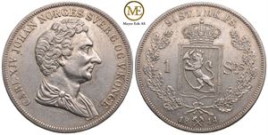 Speciedaler 1844 Carl XIV Johan. Kv.01