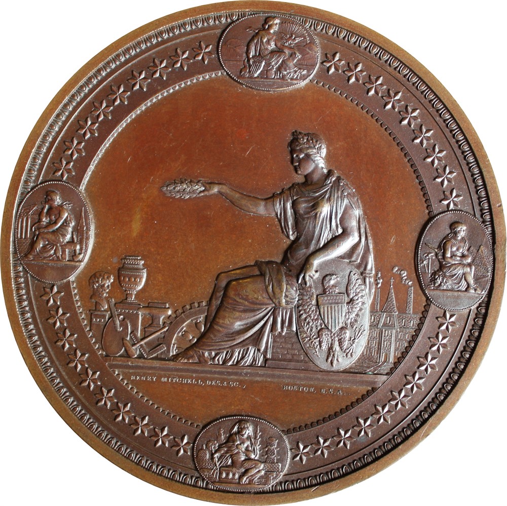 Medalje tildelt Gerard Gade 1876. Kv.0/01