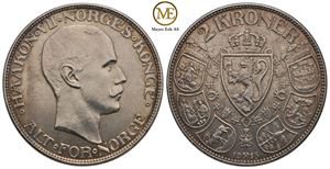 2 kroner 1915 Haakon VII. Kv.0/01