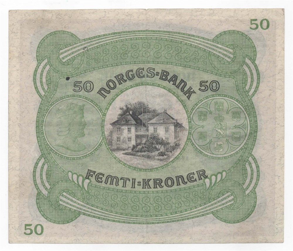 Norge 50 kroner 1940 C kv.1+
