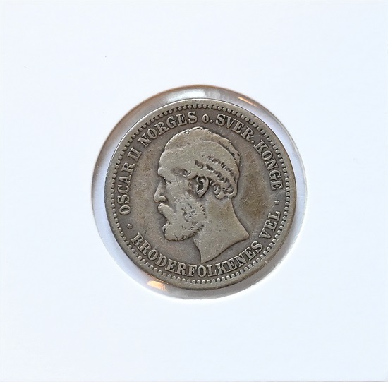 Norge 1 krone 1889 kv. 1/1-