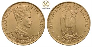 10 kroner 1910 Haakon VII. Kv.0/01