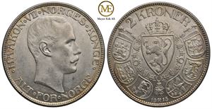 2 kroner 1915 Haakon VII. Kv.01