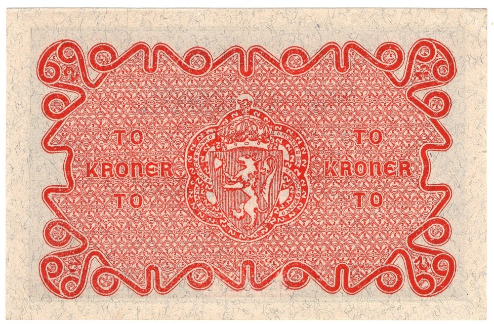 To kroner 1918 No.0258171. Kv.0