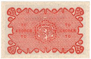 To kroner 1918 No.0258171. Kv.0