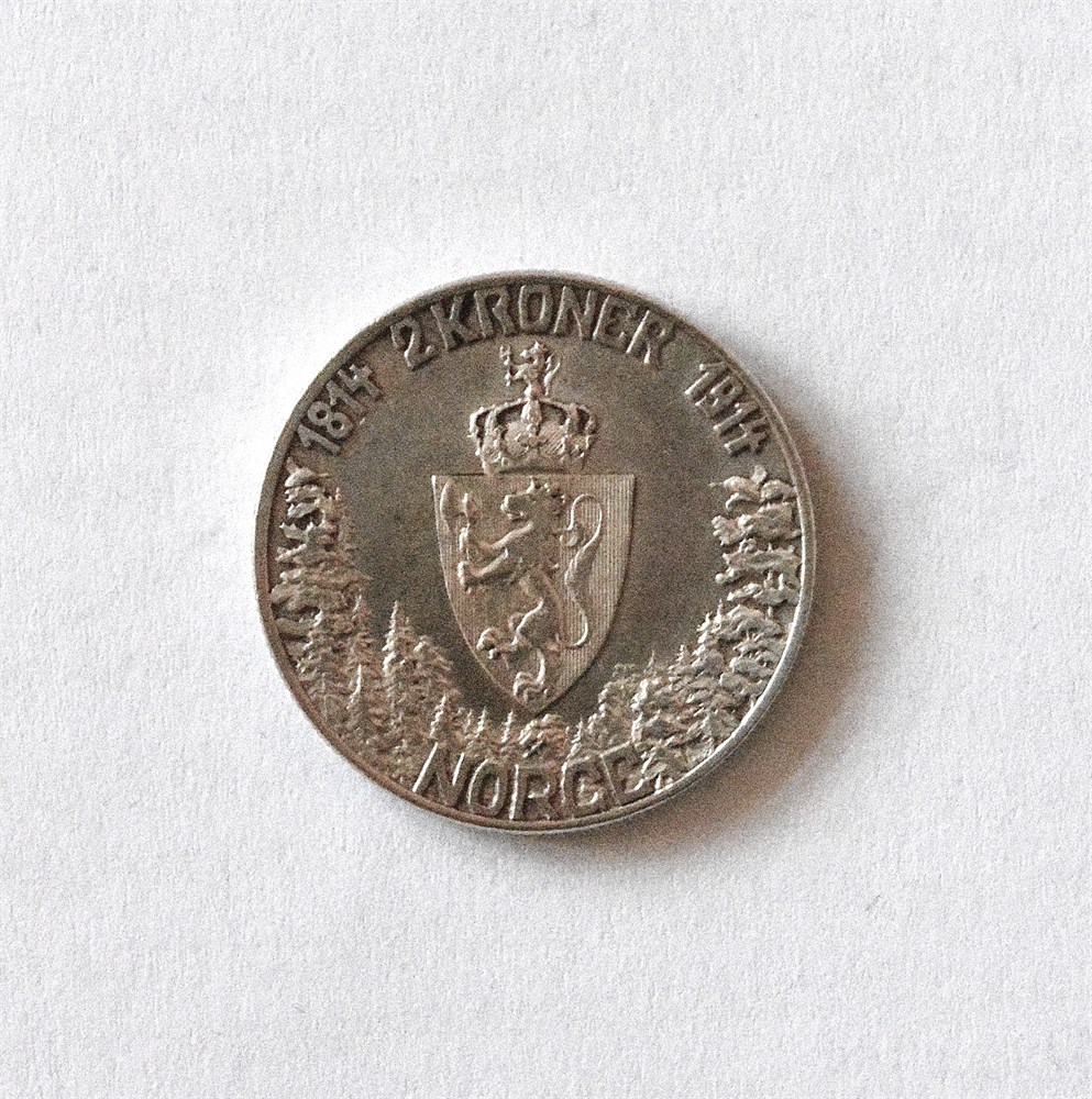 Norge 2 kroner 1914 Mor Norge kv . 01