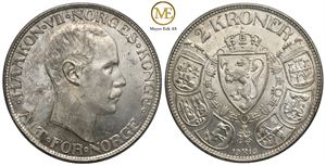 2 kroner 1916 Haakon VII. Kv.0