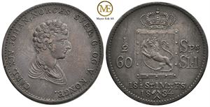 1/2 speciedaler 1834/29. Kv.01