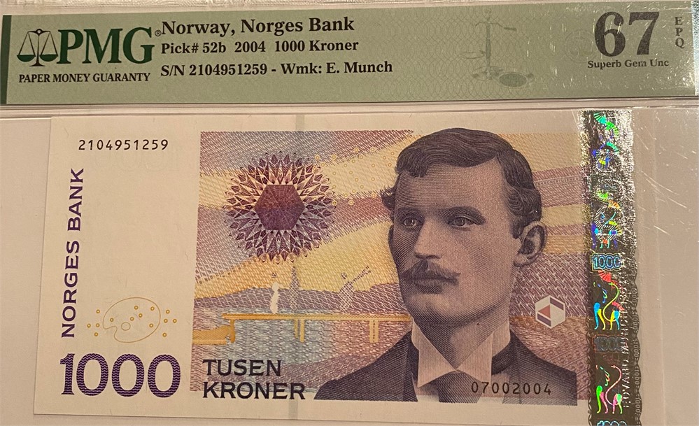 1000 kroner 2004 67 EPQ. Kv.0