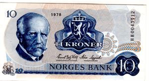 10 kroner 1978 HH erstatning Kv.01