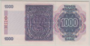1000 kroner 1990 VI utg. Kv.0