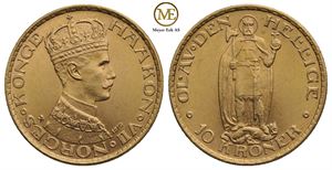 10 kroner 1910 Haakon VII. Kv.0